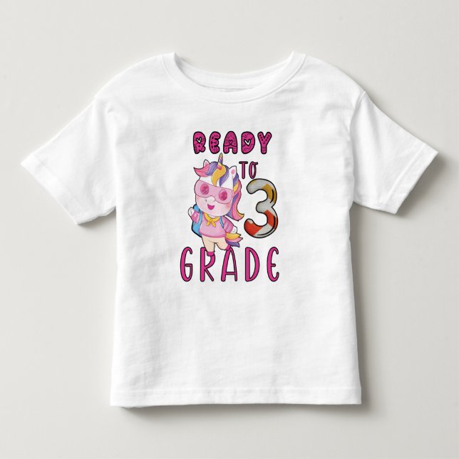 Camiseta De Volta À Escola, 3º Grau (Frente)