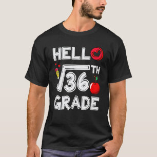 Camiseta De Volta à Escola 6º Ano Raiz Quadrada De 36 Profe