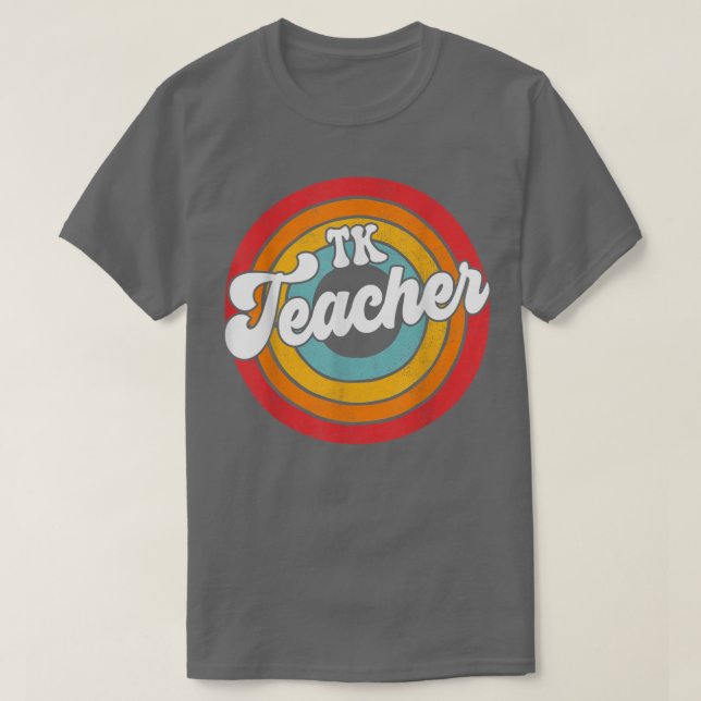 Camiseta De volta à Escola 80 Esquadrão de Professores, Ret (Frente do Design)