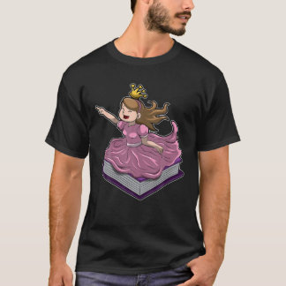 Camiseta De Volta À Escola A Garota Da Escola Princesa Boni