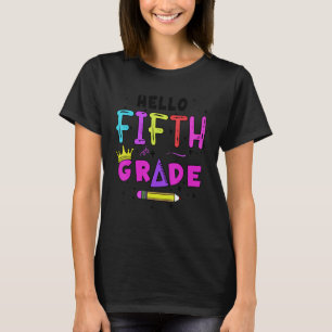 Camiseta De Volta À Escola Alô Meninas Do Quinto Grau T