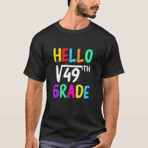 Camiseta De Volta à Escola Amante de Matemática da 7ª Série