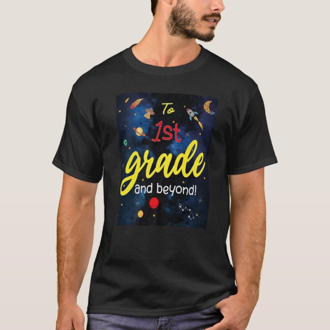 Camiseta De Volta À Escola Ao Primeiro Grau E Para Além Da  (Frente)