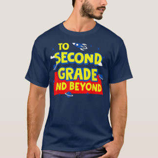 Camiseta De Volta À Escola Ao Segundo Grau E Além Do Foguet