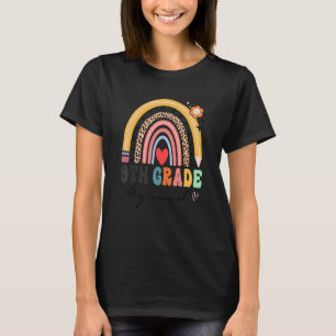 Camiseta De Volta À Escola Arco-Íris 9.º Grau Ensino Esquad