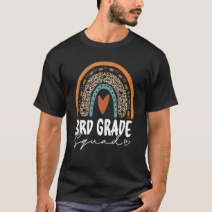 Camiseta De Volta À Escola Arco-Íris De Terceiro Grau Esqua