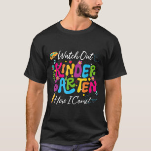 Camiseta De Volta À Escola Assista Ao Jardim De Infância Aq