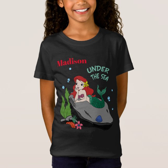 Camiseta De volta à escola com sereias-camiseiros (Frente)