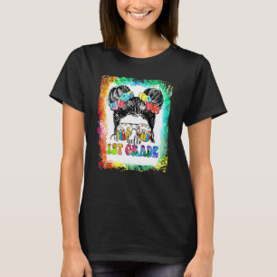 Camiseta De Volta À Escola, Criança Mensageira Bun Olá, Gar