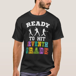 Camiseta De Volta À Escola De Beisebol Pronta Para Atingir