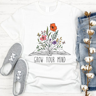 Camiseta De volta à Escola de Flor Selvagem