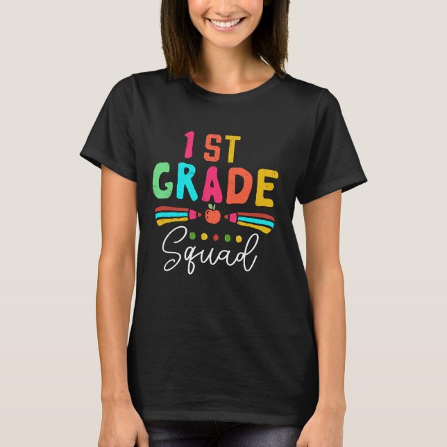 Camiseta De volta à Escola de Roupa 1rua de Grau Professor  (Frente)