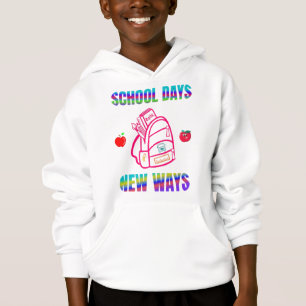 Camiseta De volta à escola, dias de escola novas maneiras