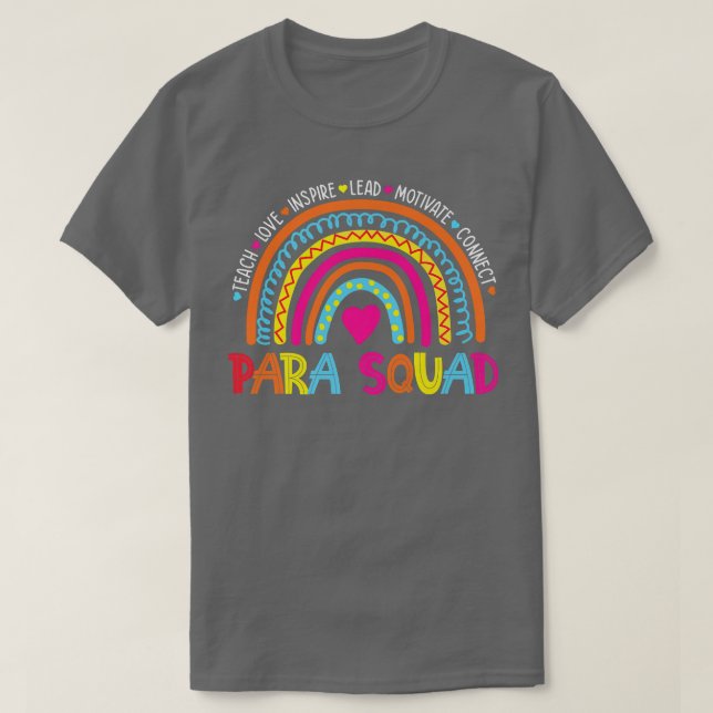Camiseta De Volta À Escola Ensinar Amor Para Esquadrão Boho (Frente do Design)