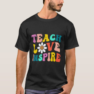 Camiseta De Volta à Escola Ensine Amor Inspire Professores