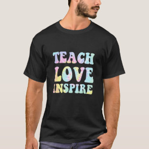 Camiseta De Volta à Escola Ensine Amor Inspire Professores