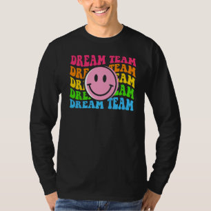 Camiseta De Volta À Escola Equipe De Sonhos Crianças No Pri