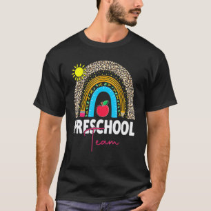 Camiseta De Volta à Escola Equipe Pré-Escolar Primeiro Dia