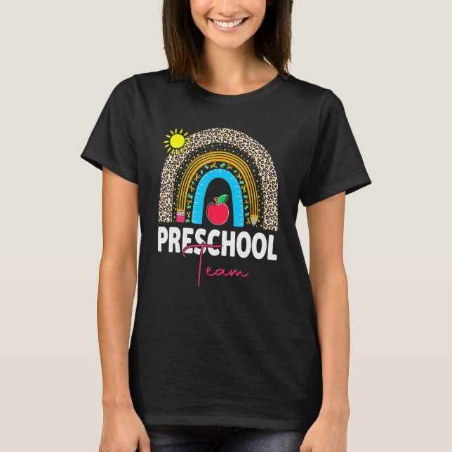 Camiseta De Volta à Escola Equipe Pré-Escolar Professores P (Frente)