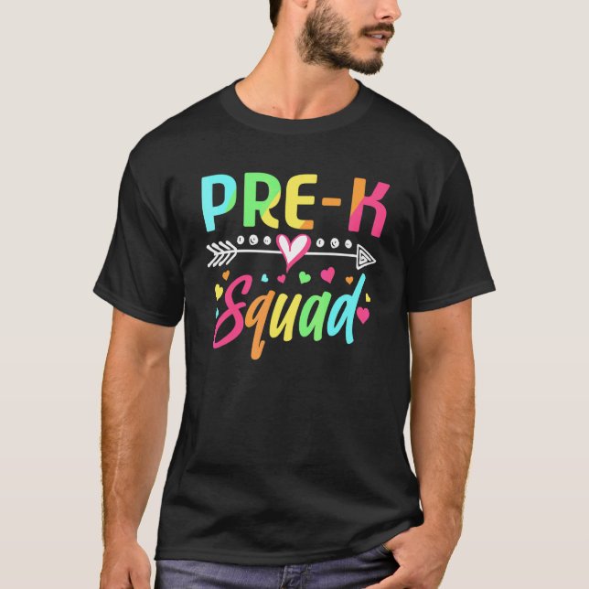 Camiseta De Volta à Escola Equipe Pré K Professora Equipe P (Frente)