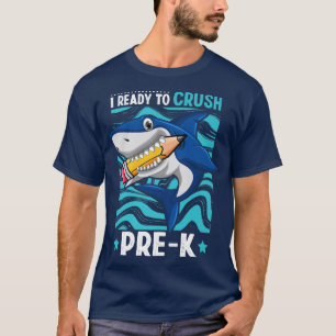 Camiseta De Volta À Escola Estou Pronta Para Esmagar Os Gar
