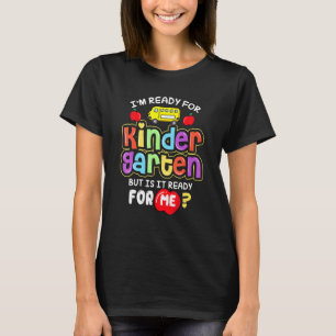 Camiseta De Volta À Escola Estou Pronta Para O Jardim De In