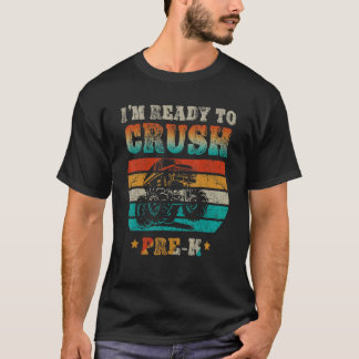 Camiseta De volta à escola estou pronto para esmagar o Pré-