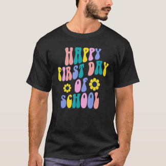 Camiseta De Volta À Escola Estudante Feliz Primeiro Dia De