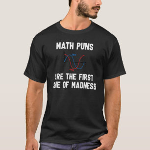 Camiseta De Volta À Escola Estudante Matemático Puns Primei