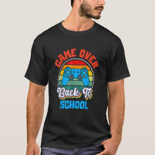 Camiseta De Volta à Escola Fim de Jogo Professor Aluno Con