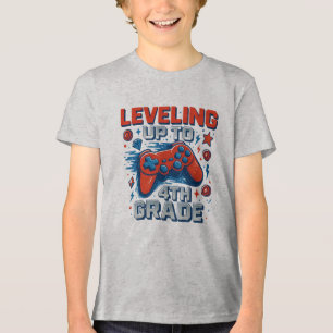 Camiseta De Volta À Escola Garota Jogadora Do 4º Ano