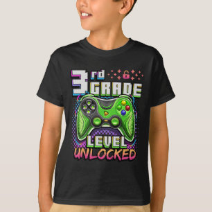 Camiseta De Volta à Escola Garoto Gamer 3º Ano Primeiro Dia