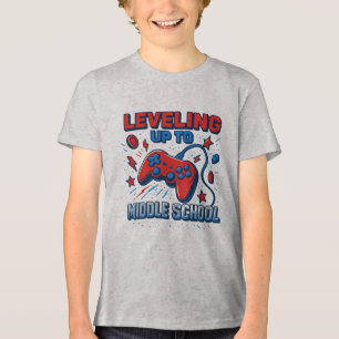 Camiseta De Volta à Escola Garoto Garota Video Game do Ensi