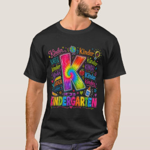 Camiseta De volta à escola maternal gravata escolar colorid