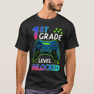 Camiseta De Volta à Escola Meninos da 1ª Série Gamer Primei