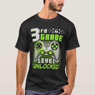 Camiseta De Volta à Escola Meninos da 3ª Série Gamer Primei