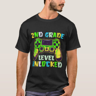 Camiseta De Volta à Escola Meninos do 2º Ano Gamer Primeiro