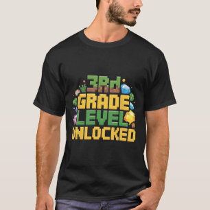 Camiseta De Volta à Escola Meninos do 3º Ano Gamer Primeiro