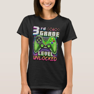 Camiseta De Volta à Escola Meninos do 3º Ano Gamer Primeiro
