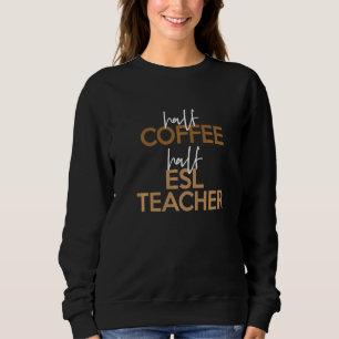 Camiseta De Volta À Escola Metade Do Professor De Estilo De