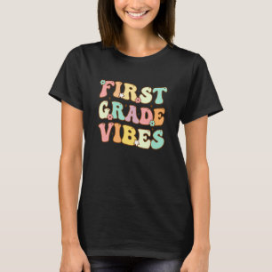 Camiseta De Volta À Escola Na Primeira Série Vibes Professo