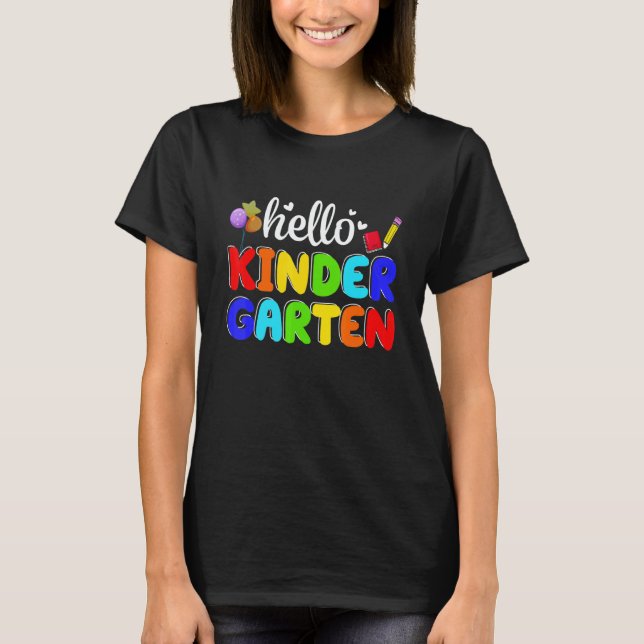 Camiseta De Volta à Escola Olá Equipe de Professores de Jar (Frente)
