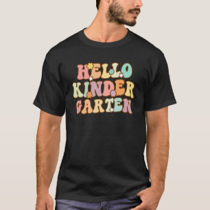 Camiseta De Volta à Escola Olá Jardim de Infância Para Cria