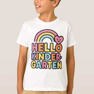 Camiseta De Volta à Escola Olá Professor de Jardim de Infân