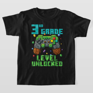 Camiseta de Volta à Escola para Meninos do 3º Ano