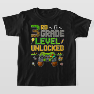 Camiseta de Volta à Escola para Meninos do 3º Ano