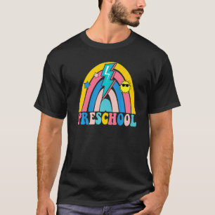 Camiseta De Volta à Escola Pré-Escolar Arco-Íris Professor 