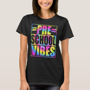 Camiseta De Volta à Escola Pré-Escolar Vibes Primeiro Dia P