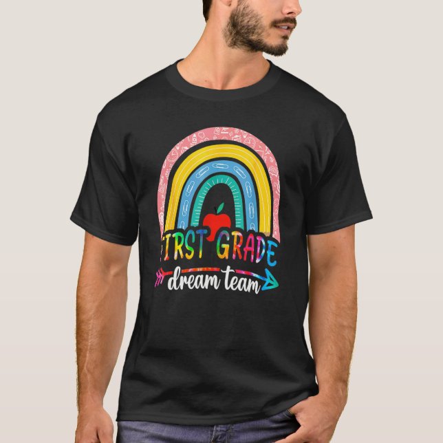 Camiseta De Volta à Escola Primeiro Ano Equipe dos Sonhos A (Frente)