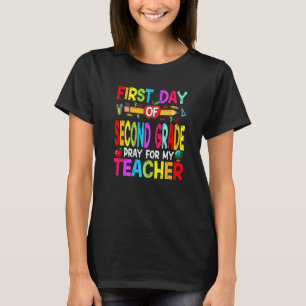 Camiseta De Volta à Escola Primeiro Dia Da 2ª Série Reze Po